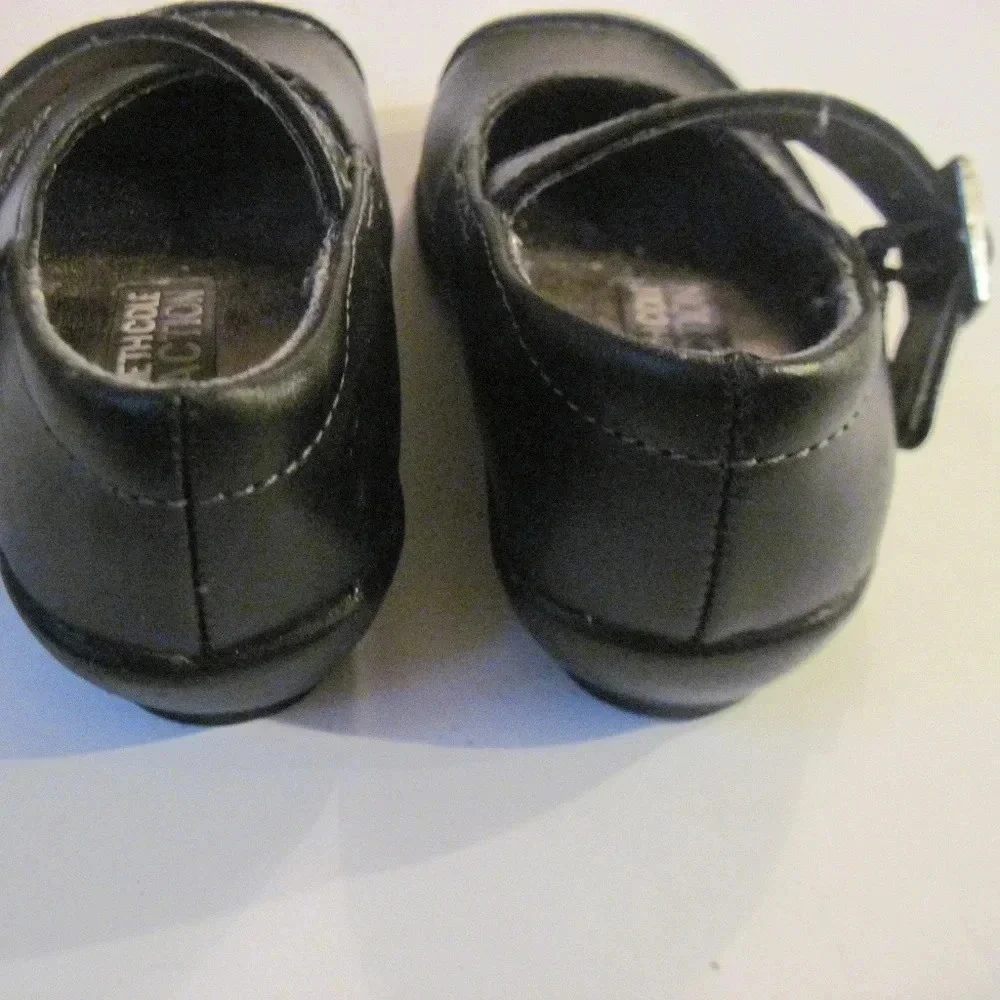 KENNETH COLE REACTION Kids Black Leather Shoes 5M